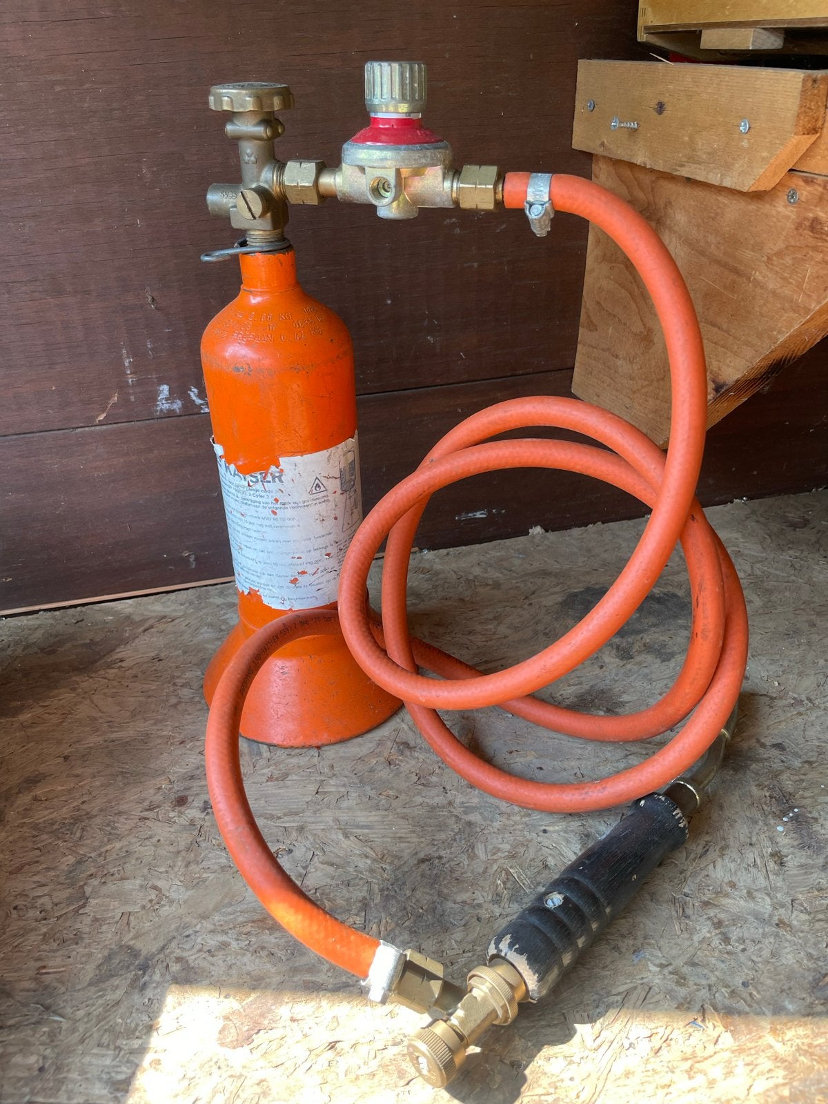 Gasbrander met slang en drukregelaar, Ophalen, Gebruikt, Overige typen