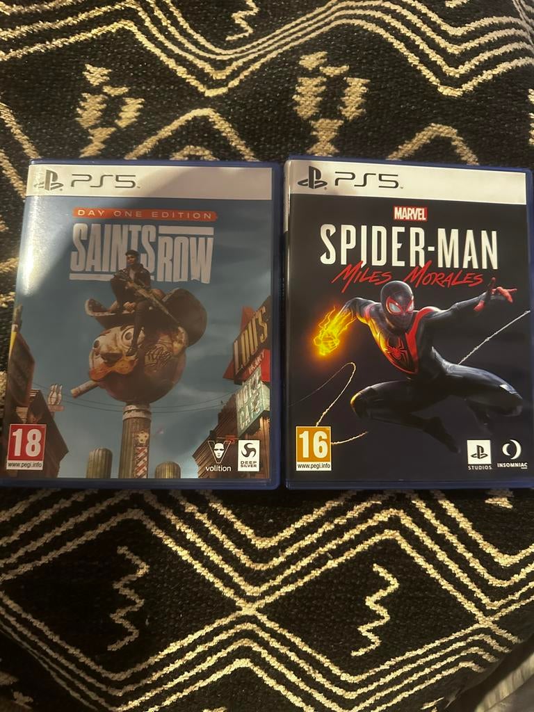 2 PS5 games: Spider-Man Miles Morales & Saints Row, Spelcomputers en Games, Games | Sony PlayStation 5, Avontuur en Actie, Online