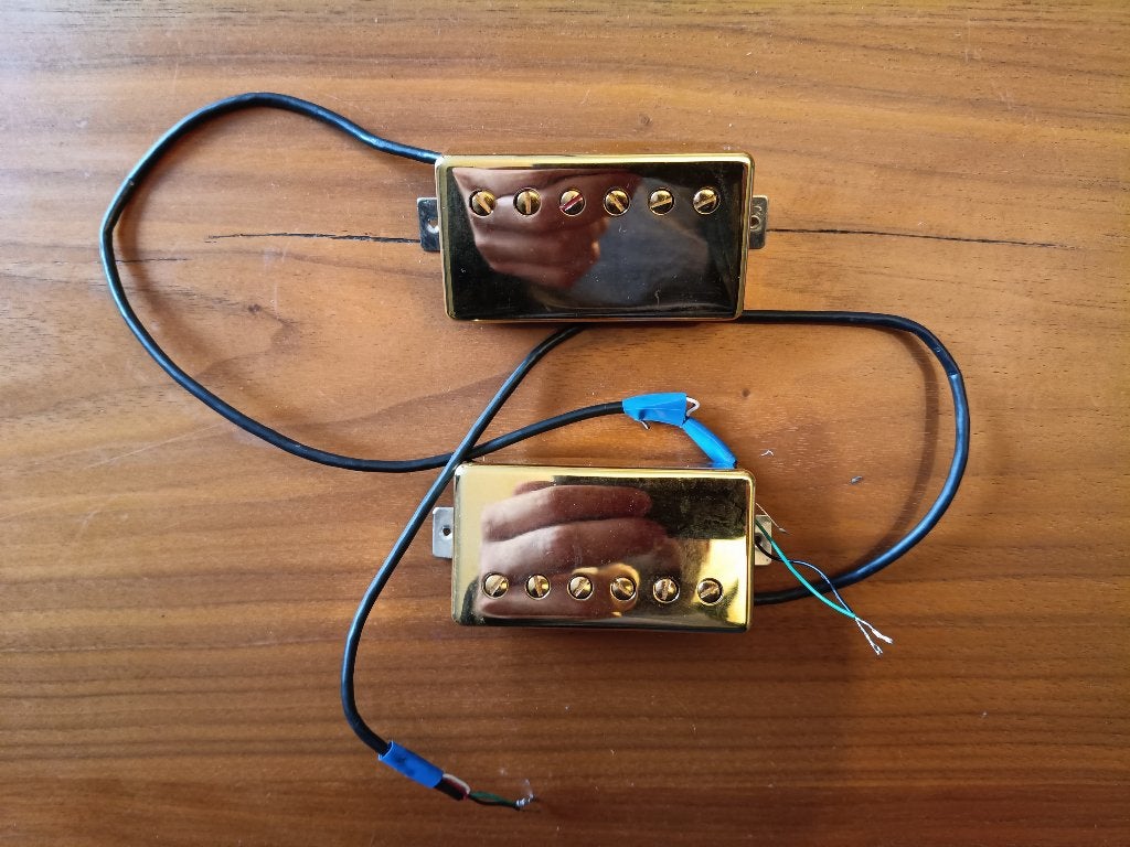 Seymour Duncan SH-4 JB en SH-2N Jazz, gouden covers, Ophalen of Verzenden, Zo goed als nieuw, Elektrische gitaar