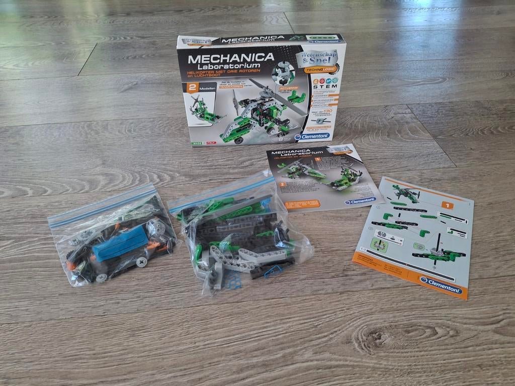 Clementoni Mechanica Laboratorium Bouwset COMPLEET, Ophalen of Verzenden, Zo goed als nieuw, Bouwen