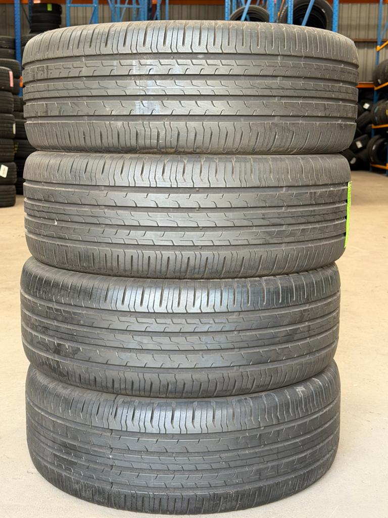 235/55r18 Continental zomerbanden set, Ophalen, 18 inch, Gebruikt, 235 mm