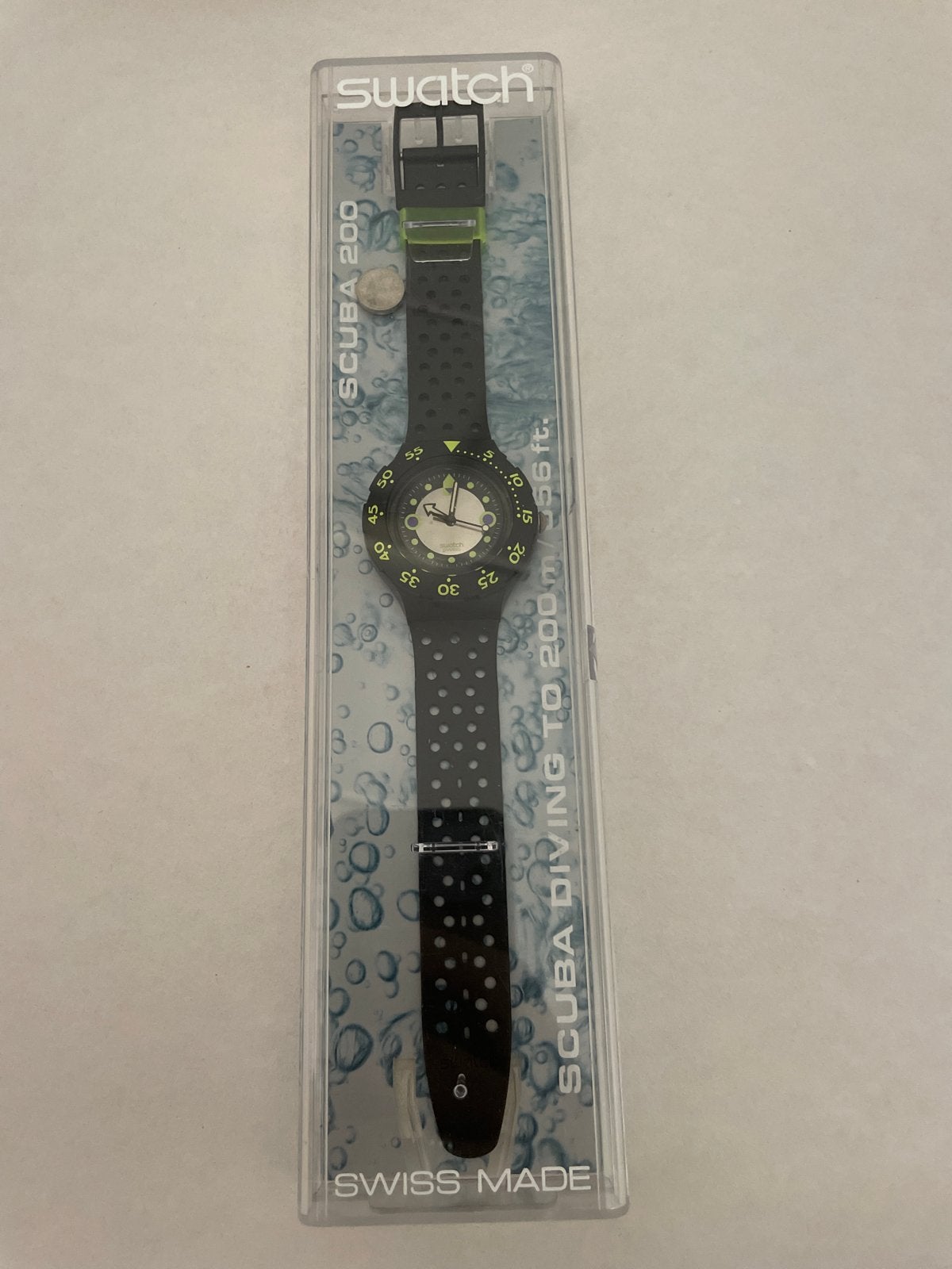 Swatch Scuba 200 duikhorloge - Nieuw in verpakking, Sieraden, Tassen en Uiterlijk, Horloges | Heren, Kunststof, Polshorloge, Swatch