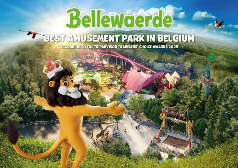 Two tickets for Bellewaerde Park without fixed dates, Twee personen, Ticket of Toegangskaart