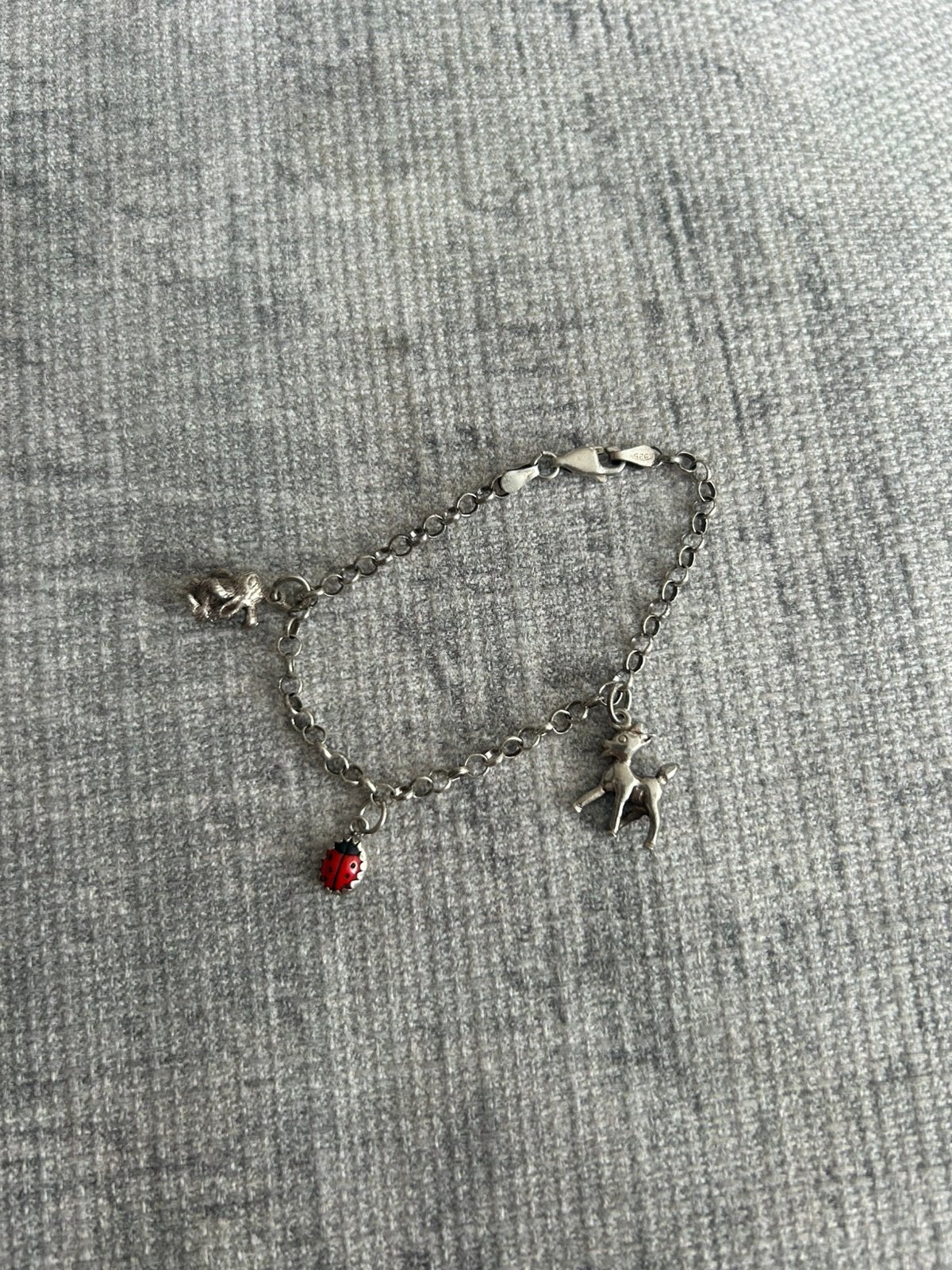 Vintage zilveren kinder armband, Ophalen of Verzenden, Zo goed als nieuw, Zilver