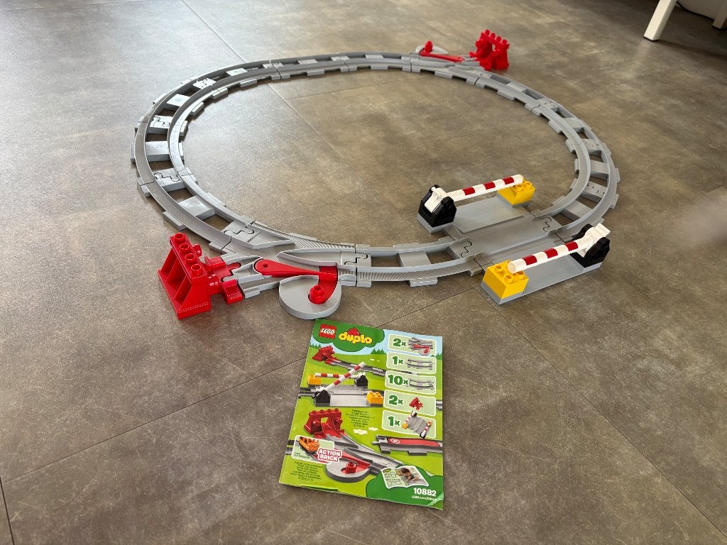 Duplo treinrails 10882, Ophalen, Overige thema's, Compleet, Zo goed als nieuw