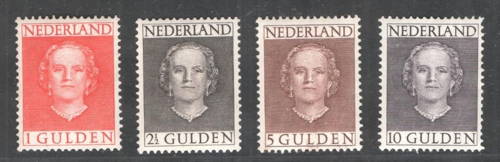 Juliana 'En-Face' - Hoge waardes - NVPH 534/537 - Postfris, Postzegels en Munten, Postzegels | Nederland, Verzenden, Na 1940, Postfris