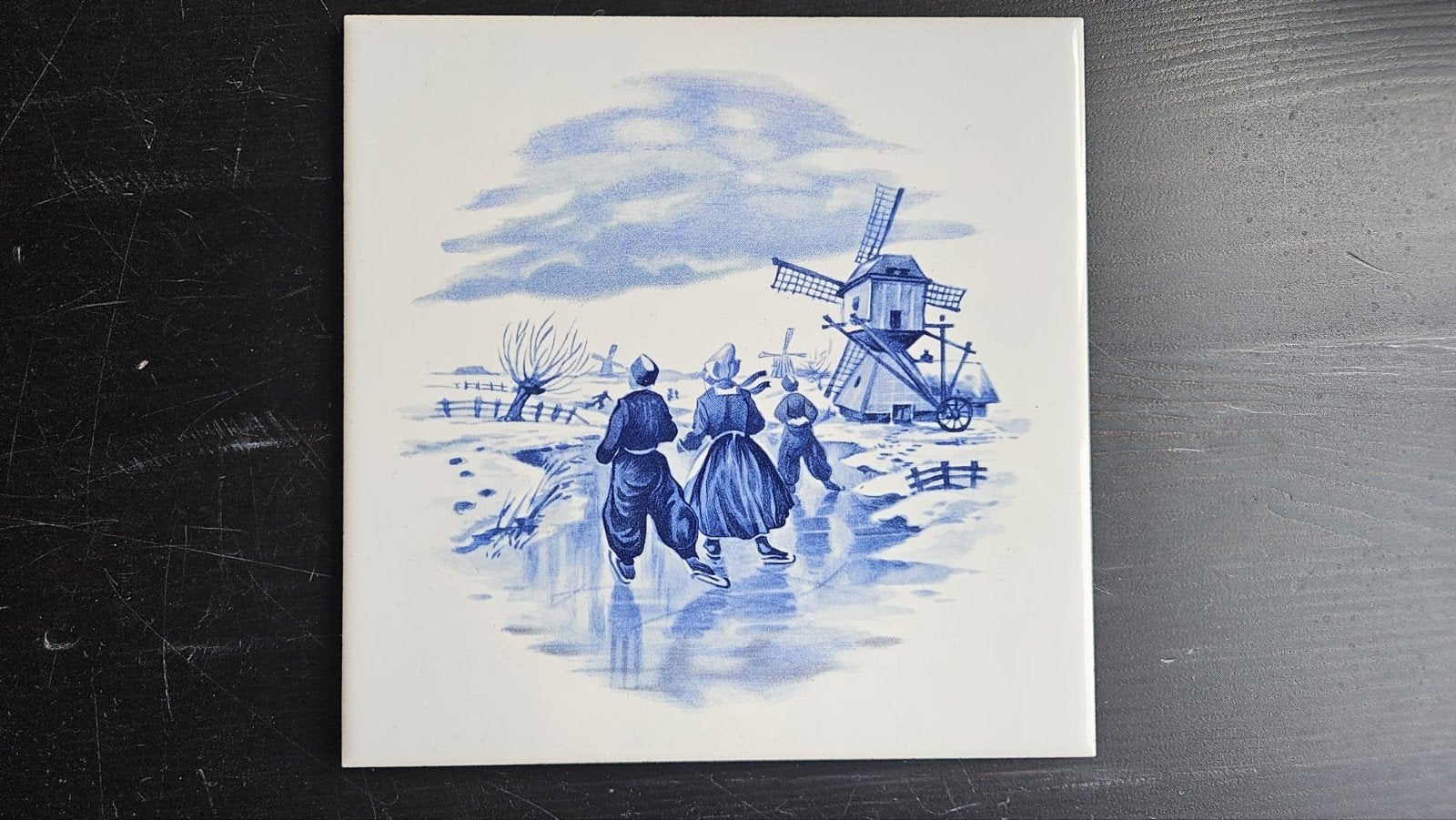 Delfts Blauwe Tegels met Molens en Hollandse Scènes, Verzenden