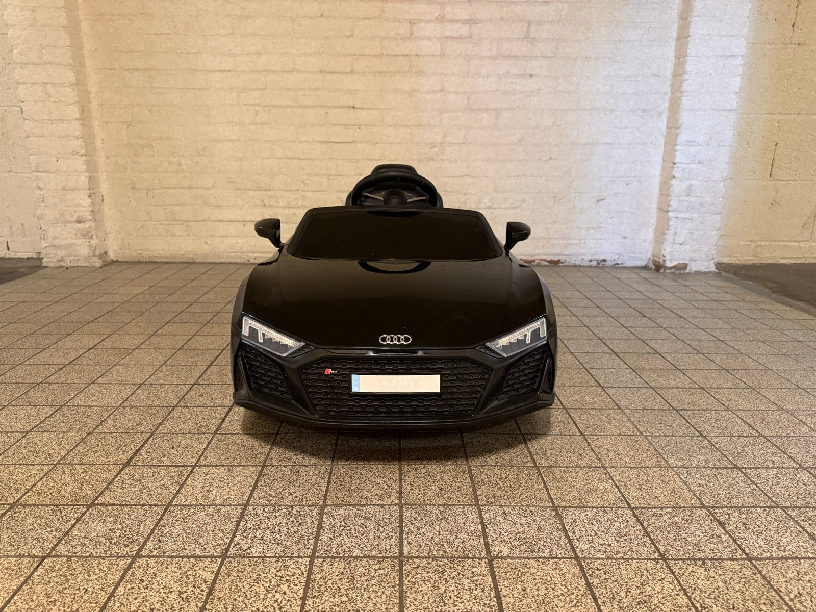 Kinder auto Audi R8 Spyder - Zwart, Ophalen, Zo goed als nieuw