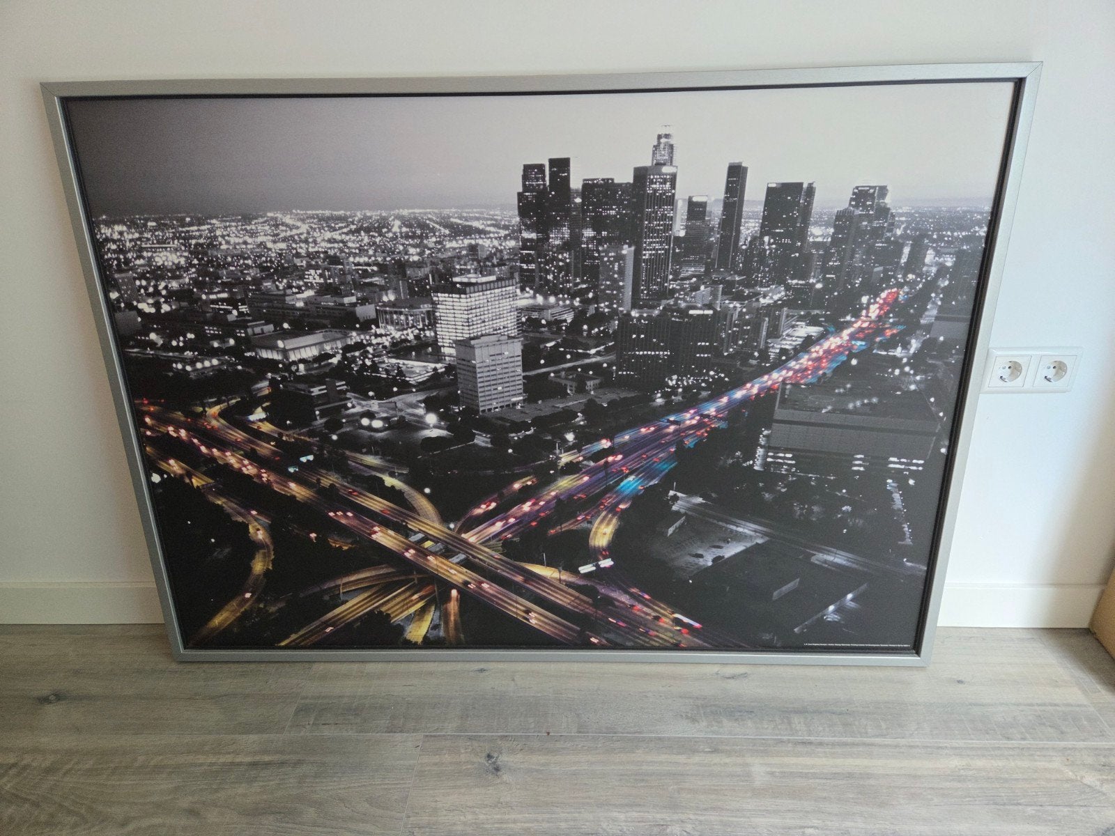 Groot ingelijst poster van Los Angeles, Ophalen, Ingelijst, Print, Overige materialen