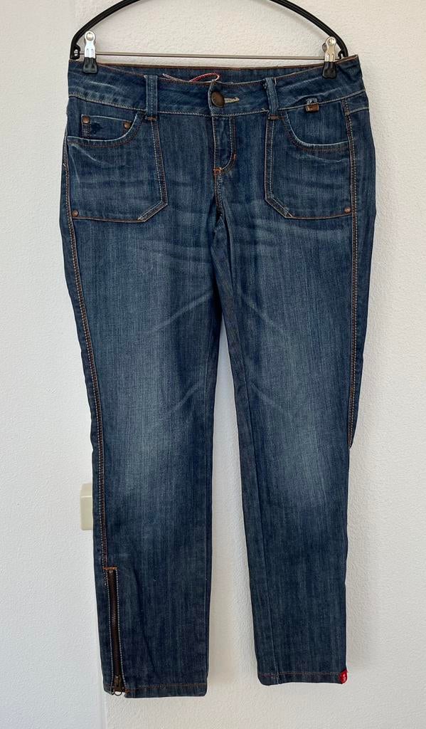 EDC by Esprit blauwe jeans smalle pijpen maat 29, Kleding | Dames, Ophalen of Verzenden, Zo goed als nieuw, Blauw, W28 - W29 (confectie 36)