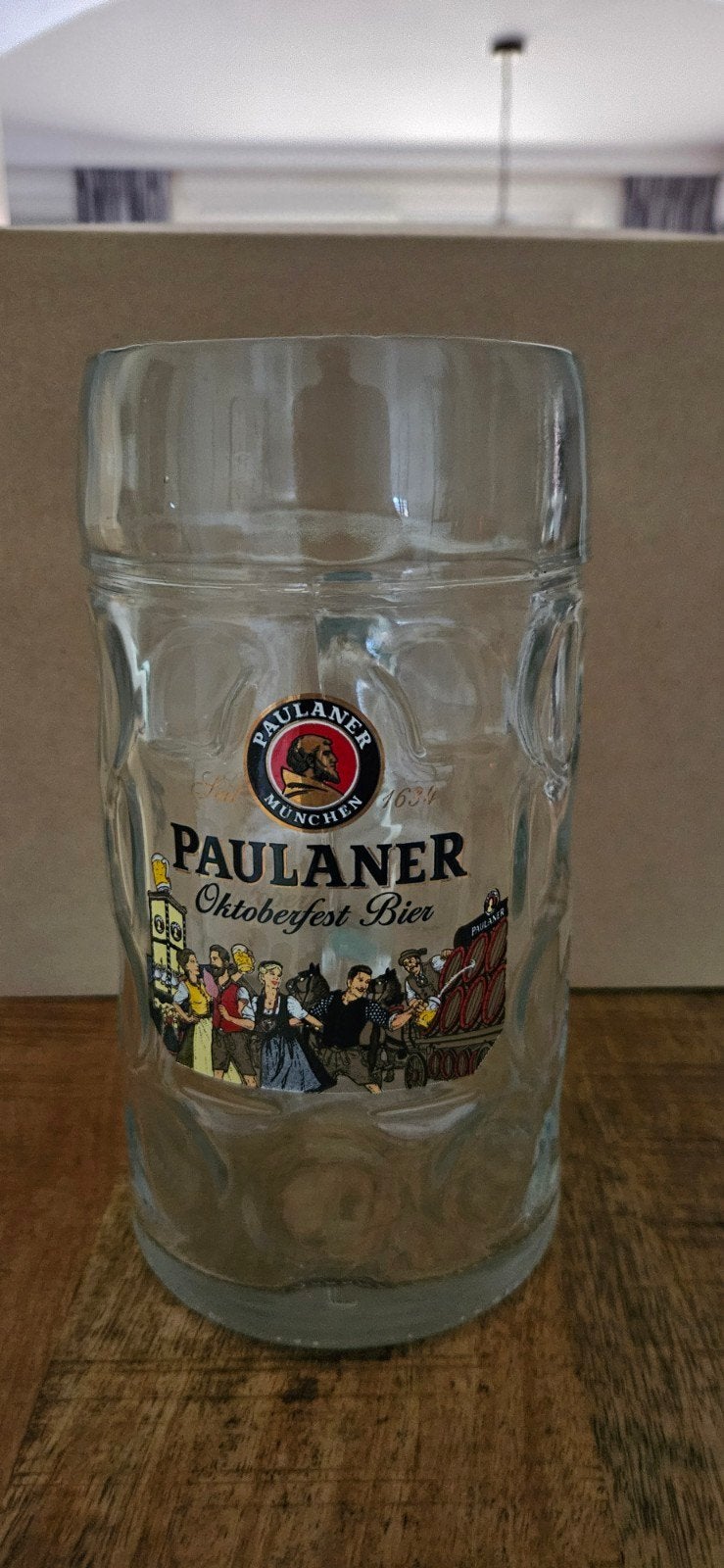 Paulaner Oktoberfest Bierpul - Groot Glas, Verzamelen, Ophalen of Verzenden, Zo goed als nieuw