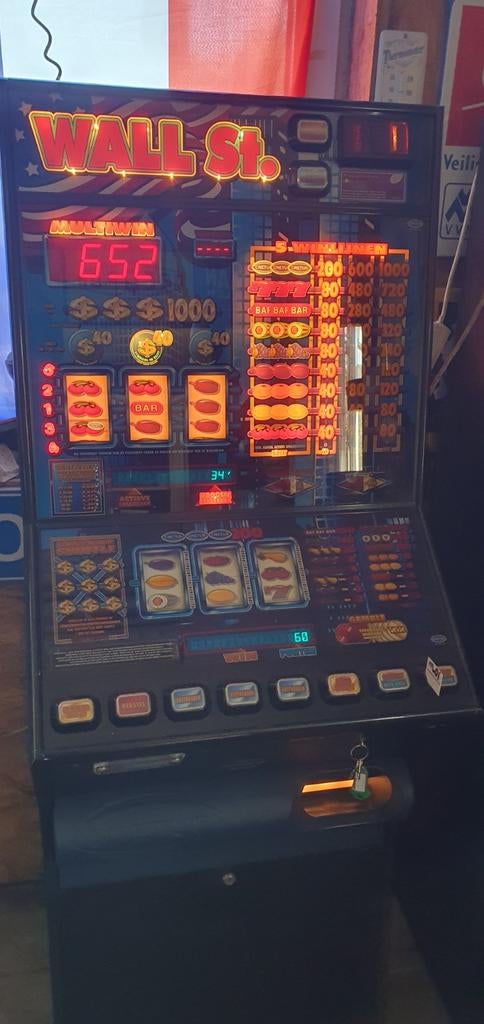 Supernette goedspelende wallstreet grove 1000 punter hallen, Verzamelen, Automaten | Gokkasten en Fruitautomaten, Euro, Ophalen of Verzenden
