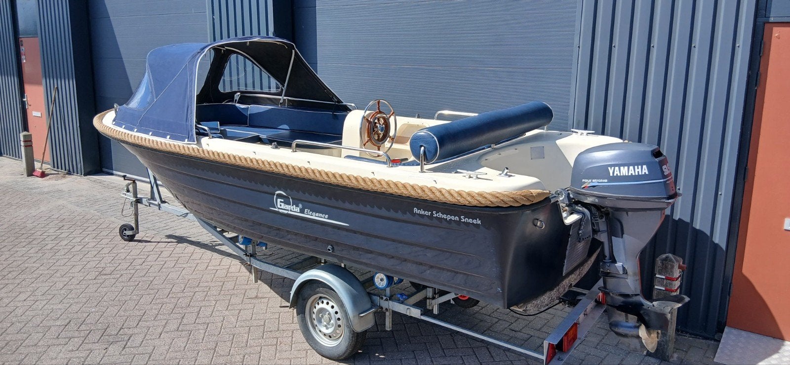 Prachtige Garda Elegance + Yamaha 9,9PK 4 Takt, Watersport en Boten, Ophalen of Verzenden, Gebruikt, Rondzit