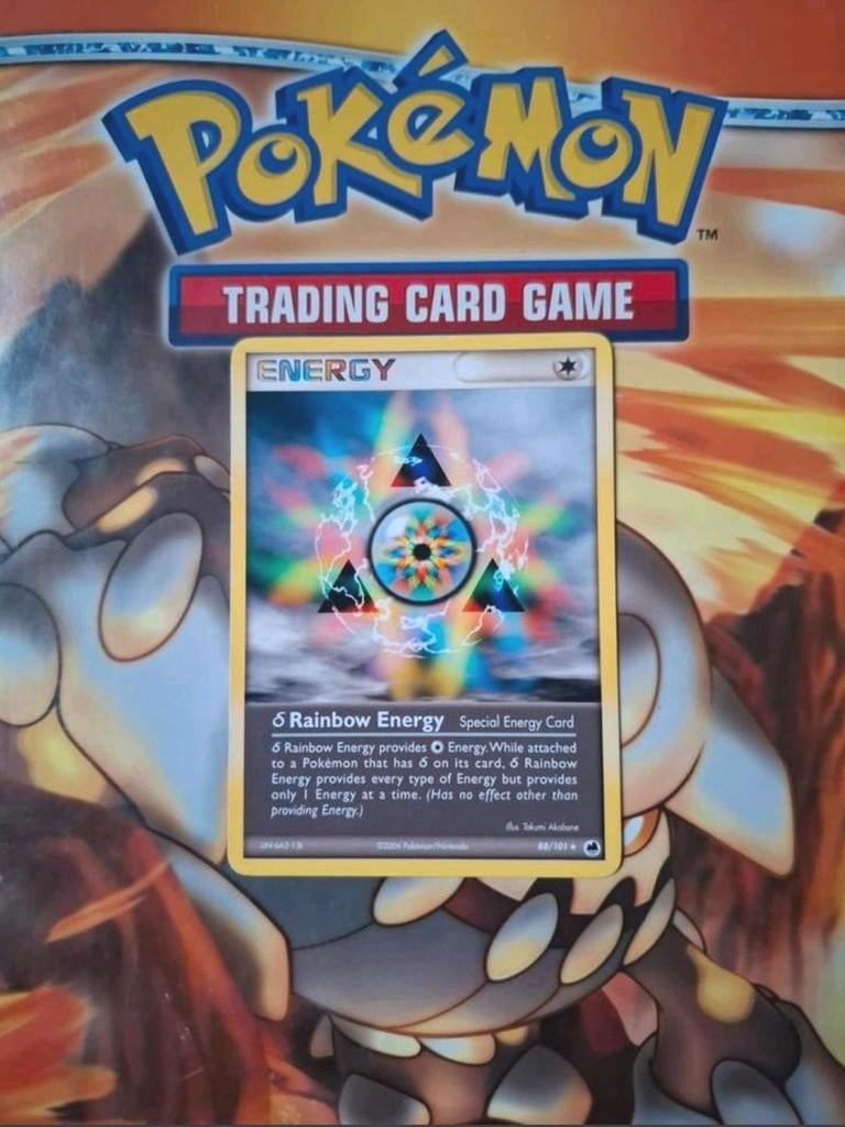 Rainbow energy 88/101 Ex Dragon Frontiers pokemon kaart, Ophalen of Verzenden, Gebruikt, Losse kaart