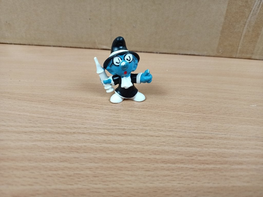 kwakzalver smurf - vintage Peyo Schleich, Verzamelen, Ophalen, Gebruikt, Overige Smurfen, Poppetje, Figuurtje of Knuffel