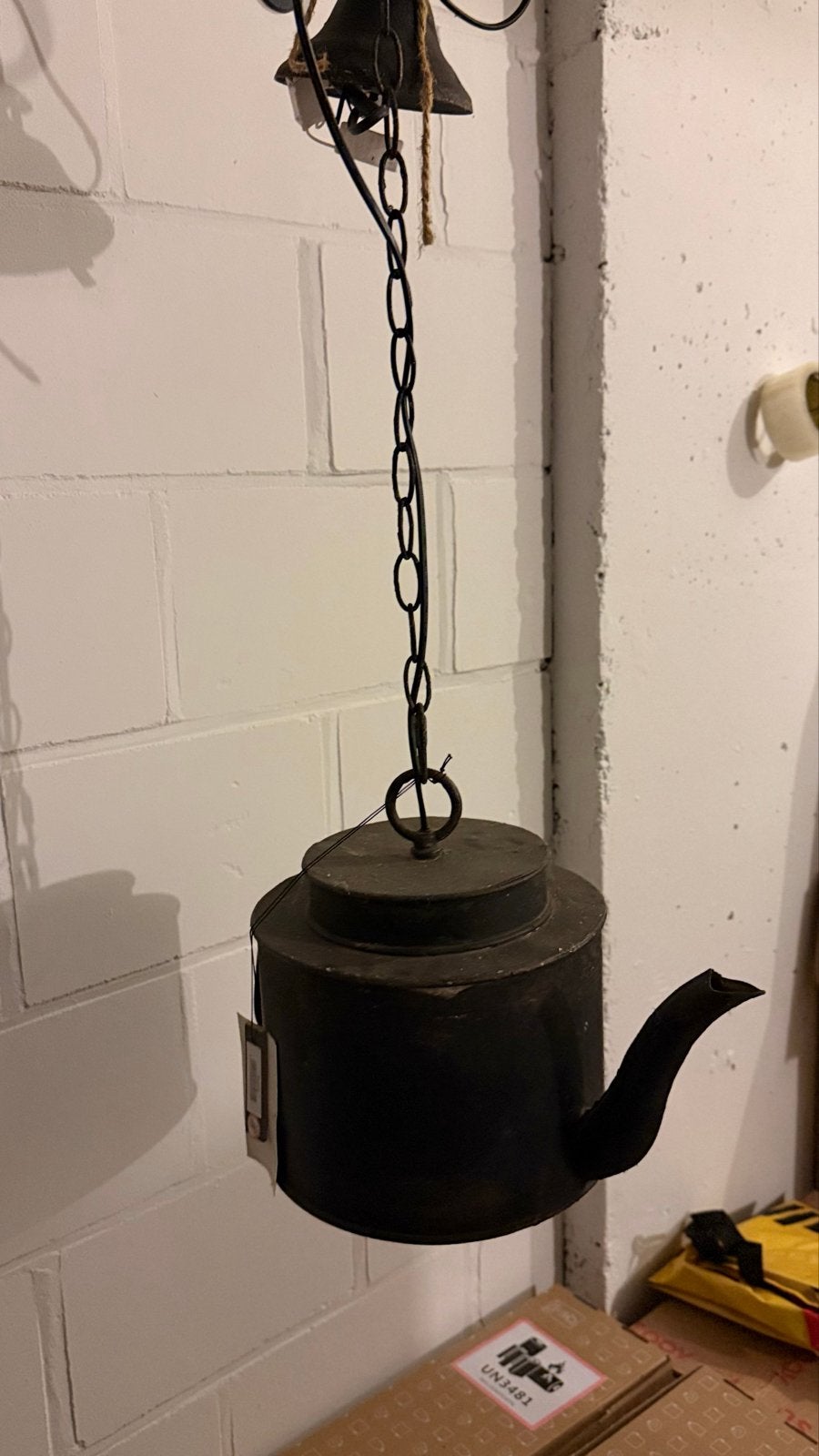 Decoratieve theepot hanglamp - Vintage stijl, Ophalen