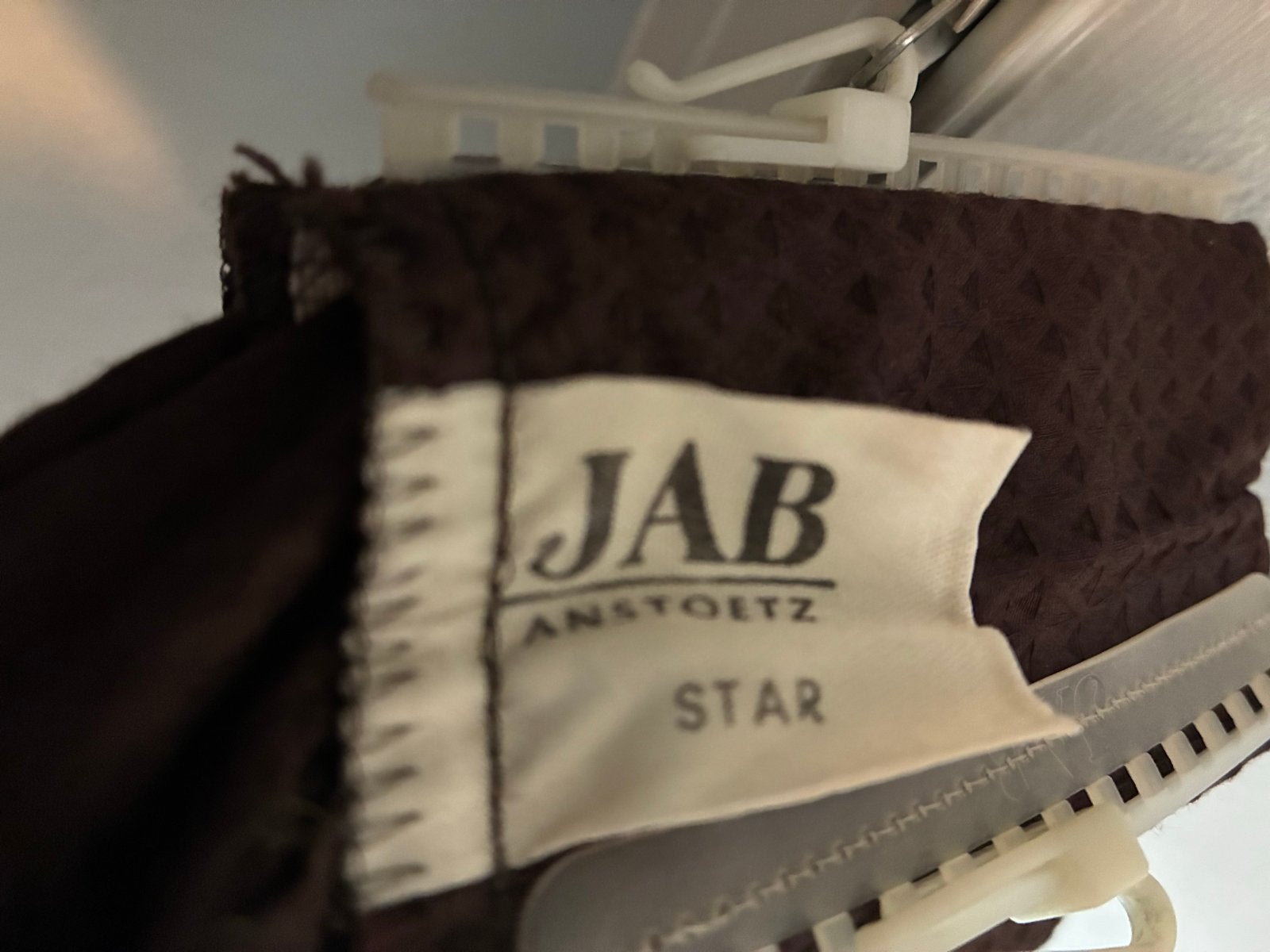 JAB Star Gordijnen - 2 stuks, 95x240+ cm, bruin, Met haken, Gebruikt, Bruin, Ophalen of Verzenden