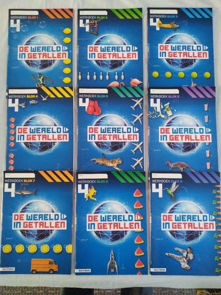 De Wereld in Getallen Groep 4 - Blok 1 t/m 9 voor €40,00, Ophalen of Verzenden, Nieuw, Overige niveaus, Overige vakken