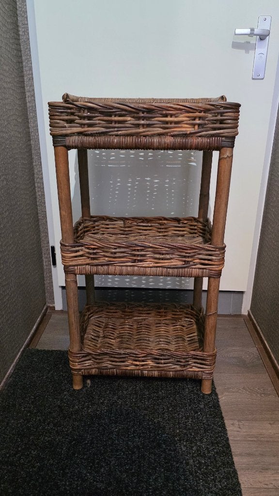 Robuust Rotan Kastje/Etagiëre🦚Hoogte 85 cm🦚, Huis en Inrichting, Kasten | Wandmeubels, Ophalen, Gebruikt, Minder dan 150 cm
