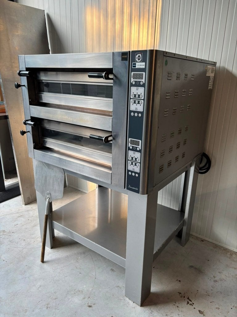 Cuppone Donatello Dubbeldeks Pizzaoven 4+4 op onderstel, Ophalen, Cuppone, Cuppone, Cuppone