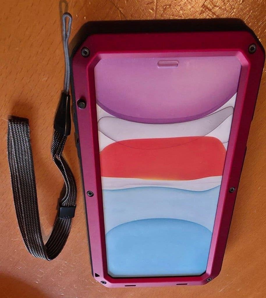 Oersterk Telefoonhoesje army iPhone 11, Telecommunicatie, Zonder abonnement, Rood, 1 TB, Nieuw