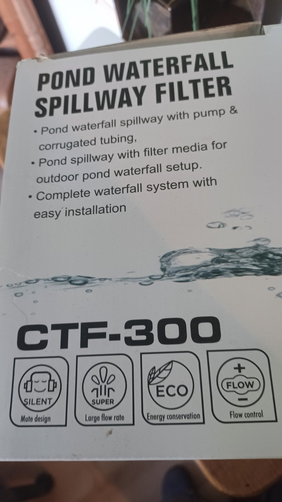 Waterval vijver YIYIEGO CTF-300 met Pomp en Waterval, Tuin en Terras, Ophalen of Verzenden, Nieuw, Overige typen