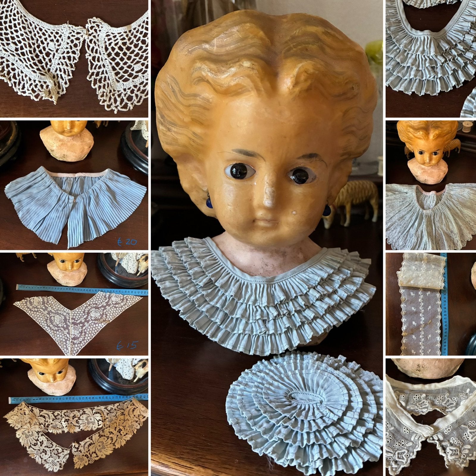 🌿 Kant ,” VERSCHILLENDE ANTIEKE KRAAGJES ,KRAGEN”🌿, Antiek en Kunst, Verzenden, Dames