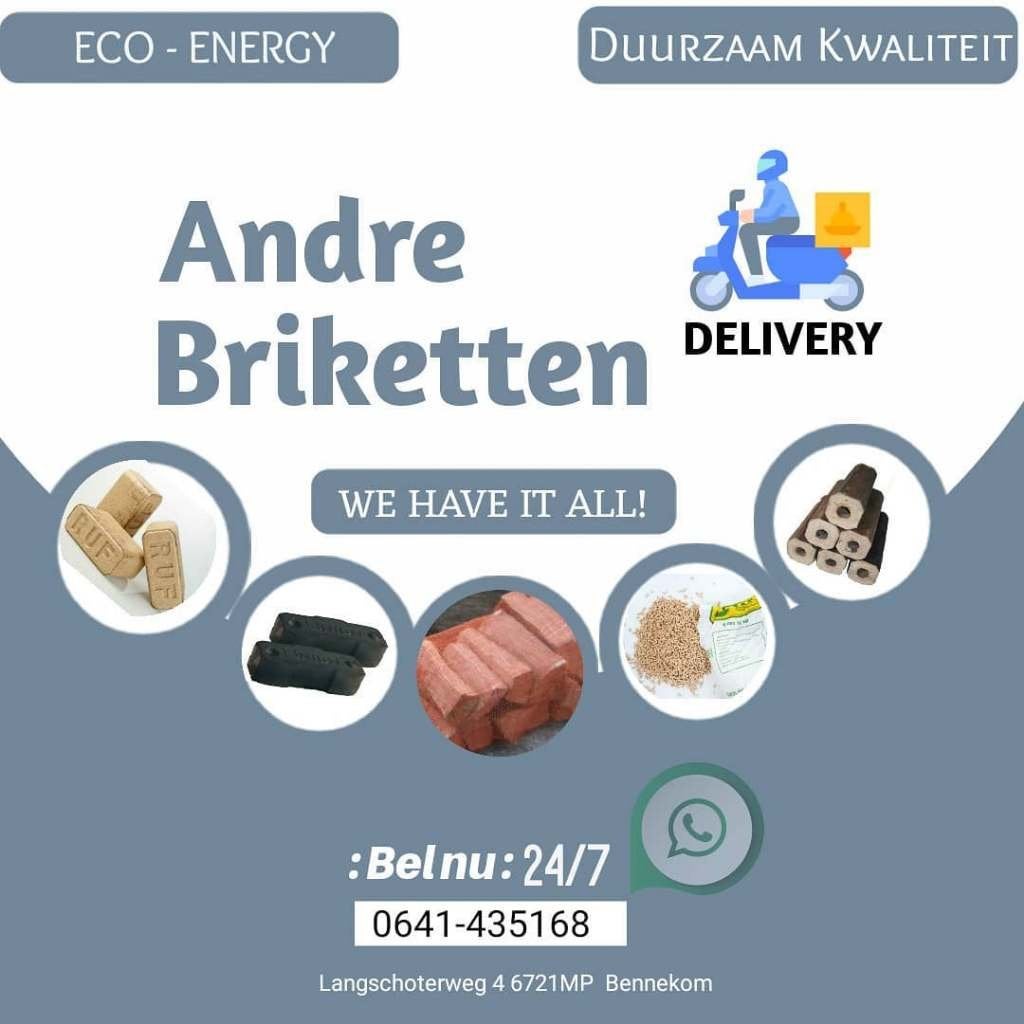 Vers geperste RUF Briketten, 6 m³ of meer, Ophalen, Beukenhout