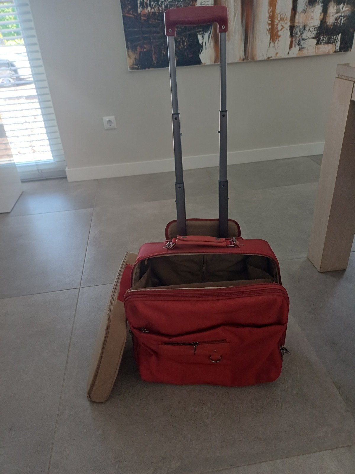 Laptop werktas, Ophalen, 15 inch, Rood, Gevoerd laptopvak