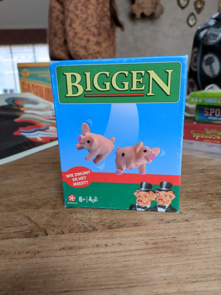 Biggen dobbelspel - Wie zwijnt er het meest?, Hobby en Vrije tijd, Gezelschapsspellen | Bordspellen, Jumbo, Gebruikt, Ophalen of Verzenden