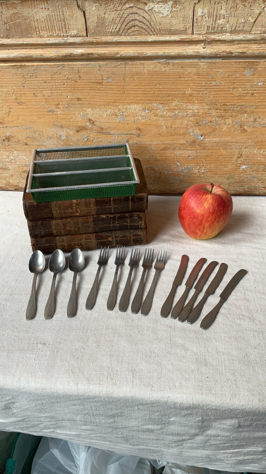 Antiek speelgoed,kinder bestekje vintage, leuk bij serviesje, Antiek en Kunst, Ophalen of Verzenden
