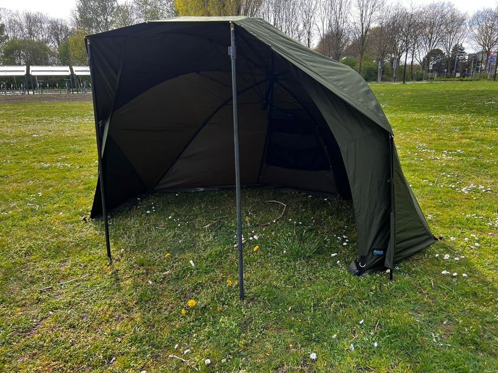 AQUA BROLLY LIGHT AQUATEX MET CAMO WRAP IZGST, Ophalen, Zo goed als nieuw, Overige typen