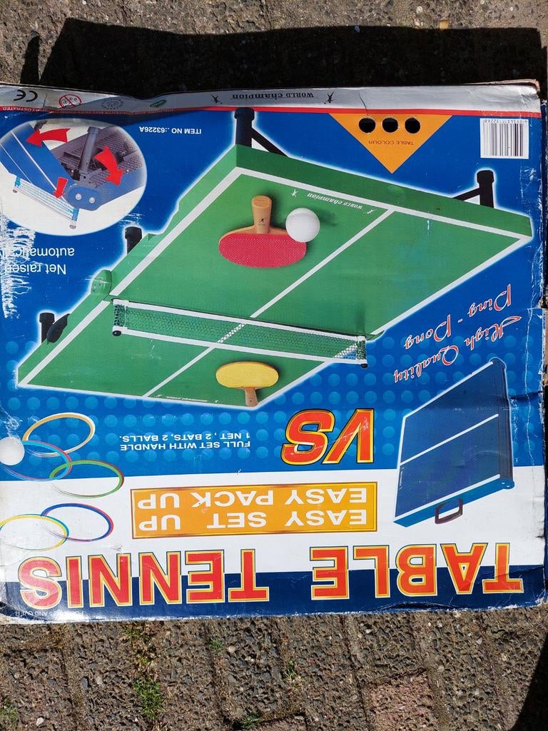 Inklapbare tafeltennistafel - Compact en Draagbaar Speelgoed, Ophalen of Verzenden, Gebruikt, Tafel Indoor, Inklapbaar