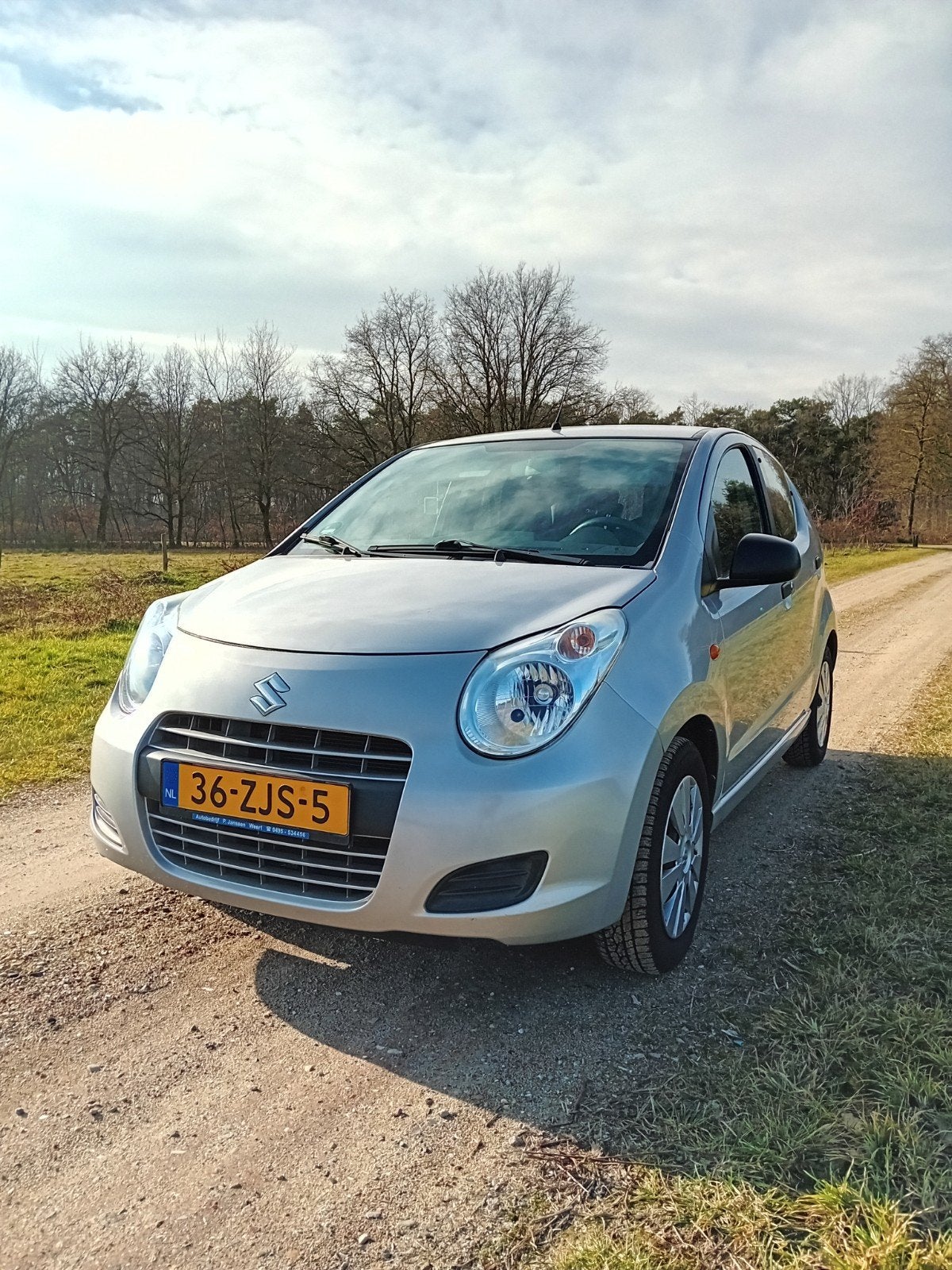 Suzuki Alto 1.0 2012 Grijs - airco - 97.500km, Voorwielaandrijving, 200 kg, 4 stoelen, Origineel Nederlands