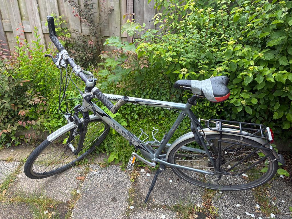 Herenfiets Jan Janssen Millenium - fiets nodig?, Gebruikt, Velgrem, Versnellingen, 57 tot 61 cm