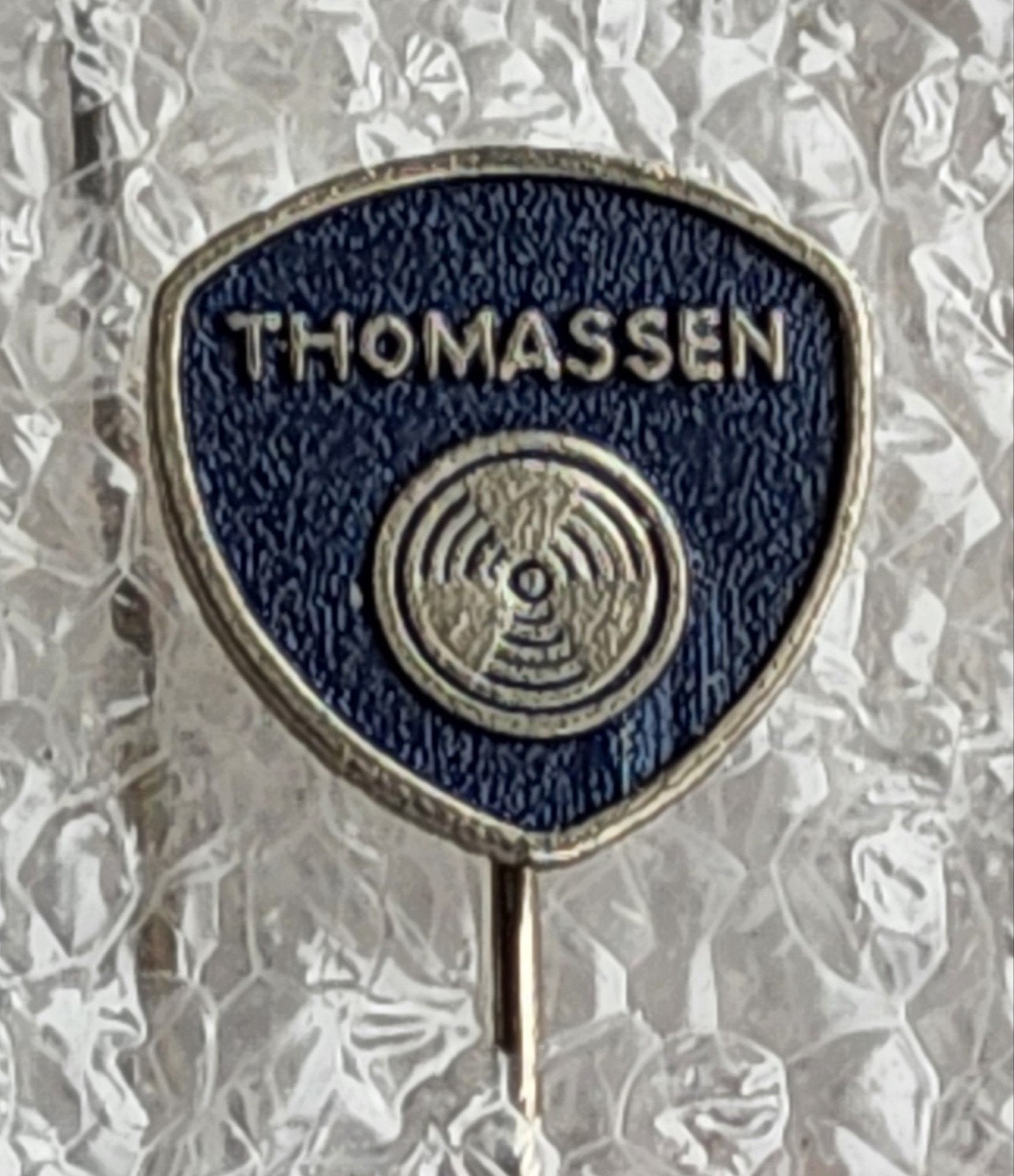 Vintage Thomassen Speldje - Blauw, Ophalen of Verzenden, Gebruikt, Overige onderwerpen, Speldje of Pin