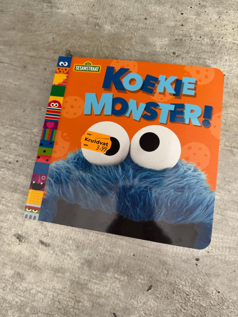 Nieuw Koekiemonster boekje Sesamstraat - Met prijskaartje, Fictie algemeen, Jongen of Meisje, Nieuw, Ophalen of Verzenden
