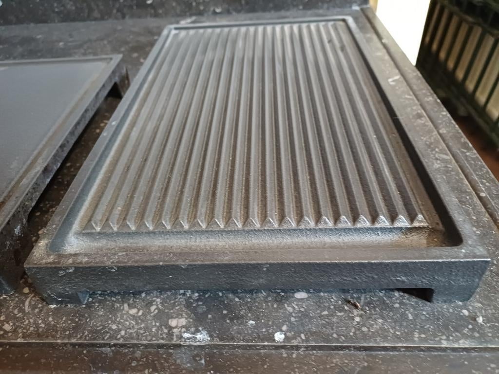 BORETTI Gietijzeren Grillplaat - 38x23 cm - Z.G.A.N., Ophalen of Verzenden, Zo goed als nieuw