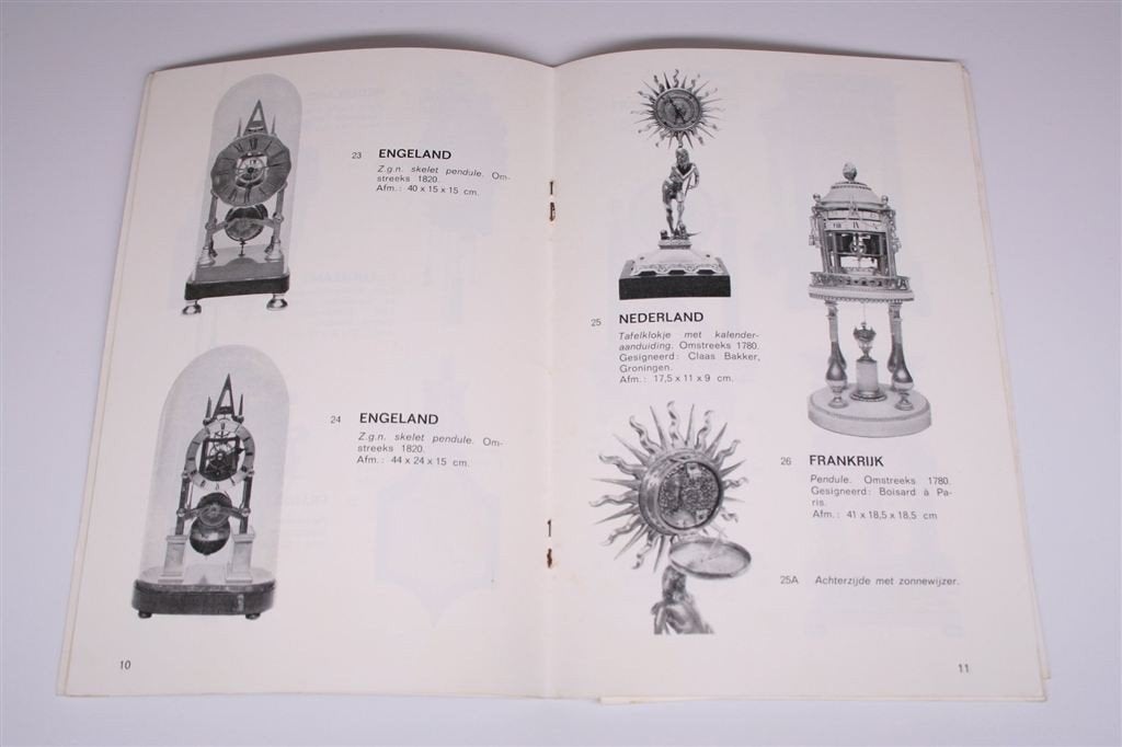 H. Brokke: Specialisten in Antieke Uurwerken [Catalogus 1965, Antiek en Kunst, Antiek | Klokken, Ophalen of Verzenden
