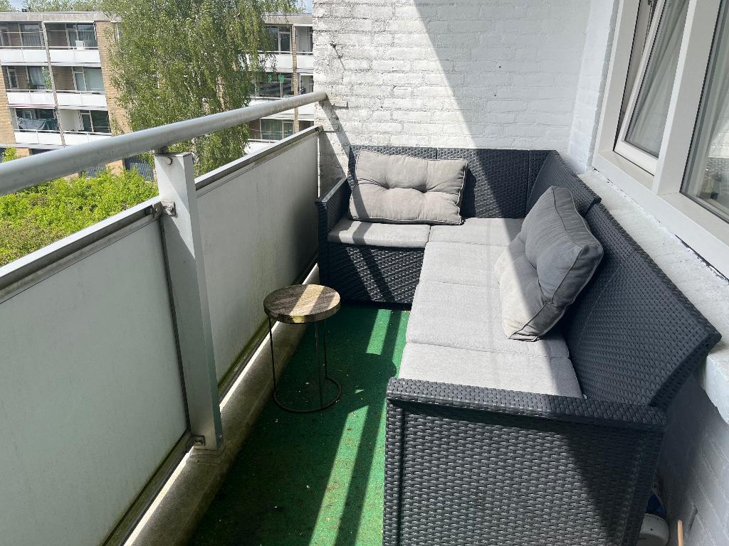 Unieke hoektuinbank, Ophalen, Gebruikt, Rotan