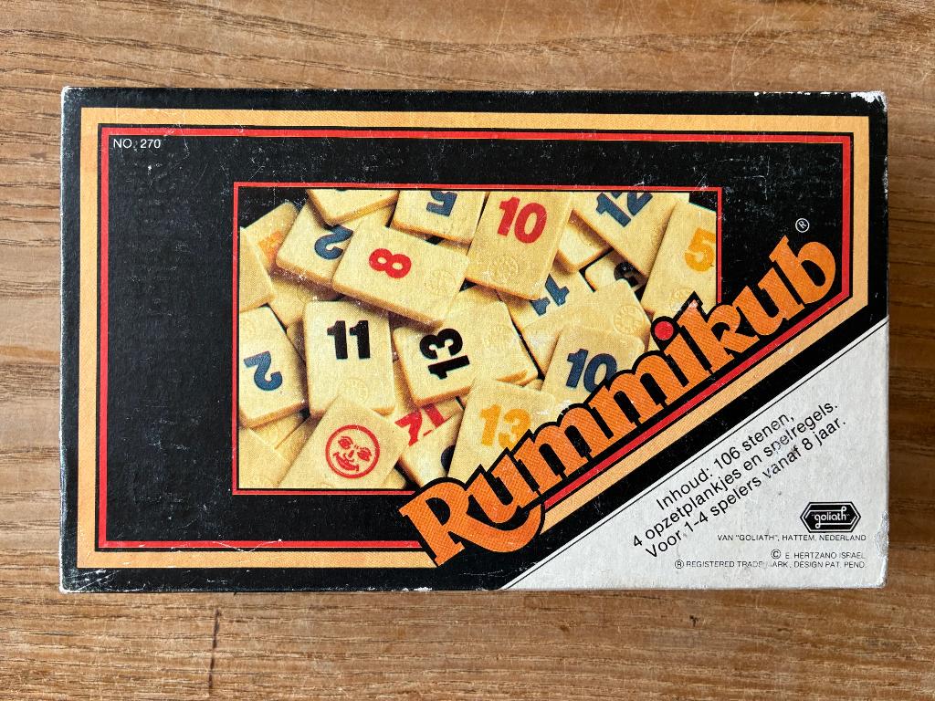 Vintage Goliath Rummikub reisversie no 270, Goliath, Ophalen of Verzenden, Zo goed als nieuw, Een of twee spelers
