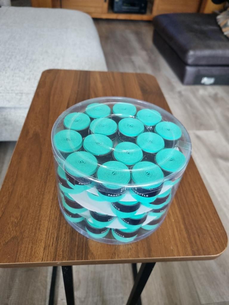 Cyaan Padel Gripjes - 60 Stuks - Padel Lifestyle, Ophalen of Verzenden, Nieuw, Padel-accessoire