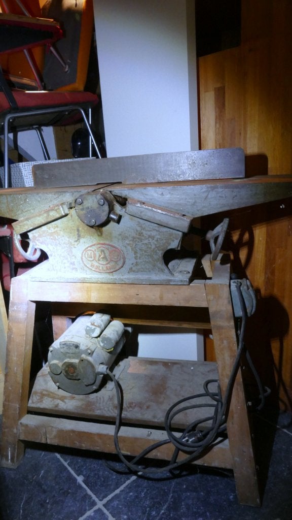 Schaafbank MAB HOLLAND, vlakbank; 60's, oud en werkend, 220V, Ophalen, Gebruikt, Elektrisch