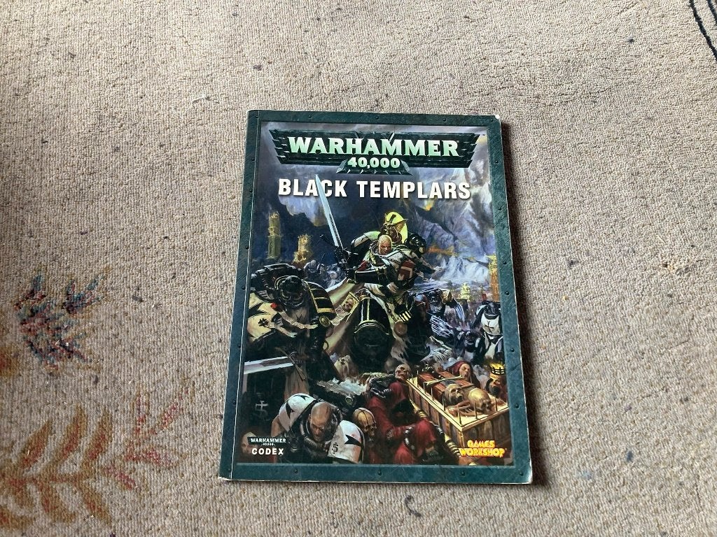 Warhammer 40k Old Black Templars Codex, Ophalen of Verzenden, Gebruikt, Warhammer 40000