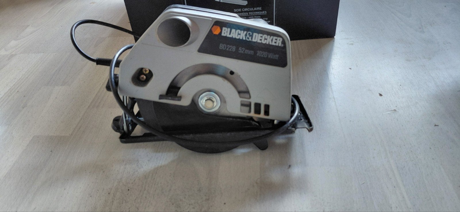 Black & Decker Cirkelzaag BD 228 MK met koffer, Ophalen, Gebruikt, Cirkelzaag, 600 tot 1200 watt