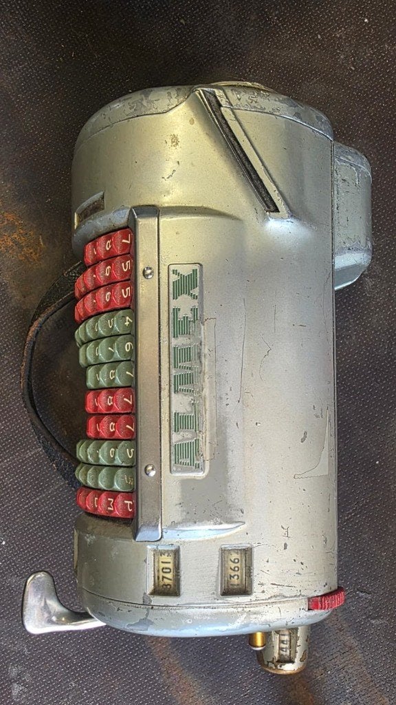 Vintage Addi-Multix mechanische rekenmachine – Zweden, Ophalen