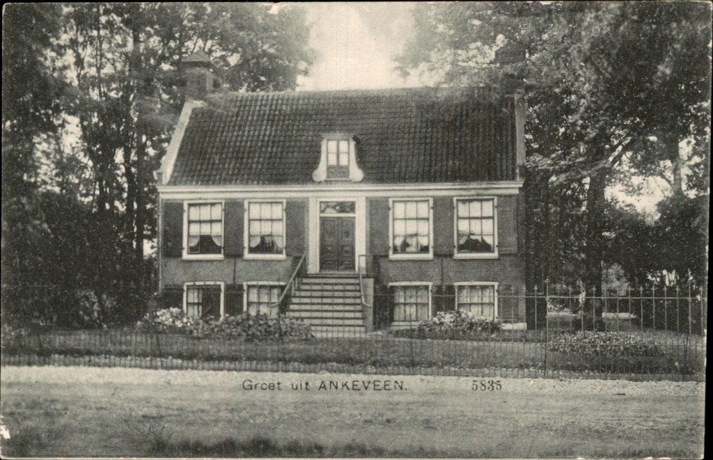 Ankeveen - Huis - Vooraanzicht, Ophalen of Verzenden, Voor 1920, Ongelopen, Noord-Holland