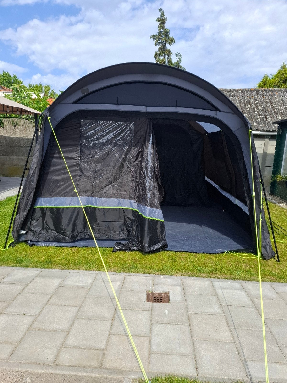 4 persoons tent met losse universele luifel, Ophalen