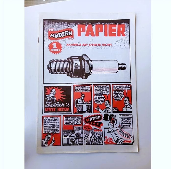 modern papier nr.1 *1971*1ste druk-joost swarte, Boeken, Overige gebieden, Ophalen of Verzenden, Meerdere comics, Joost swarte