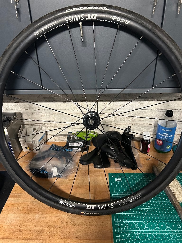 DT Swiss R 470 DV disc velgset, Fietsen en Brommers, Wiel, Gebruikt, DT Swiss, Ophalen of Verzenden